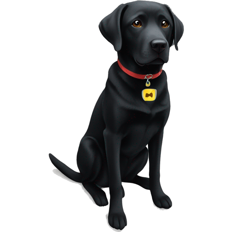 superhero black lab emoji