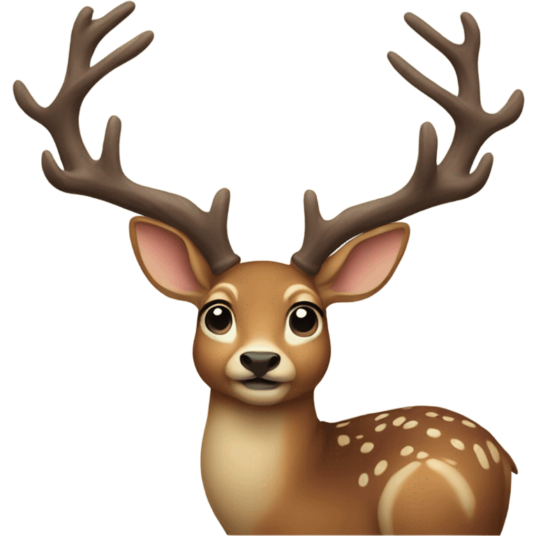 Fat deer emoji