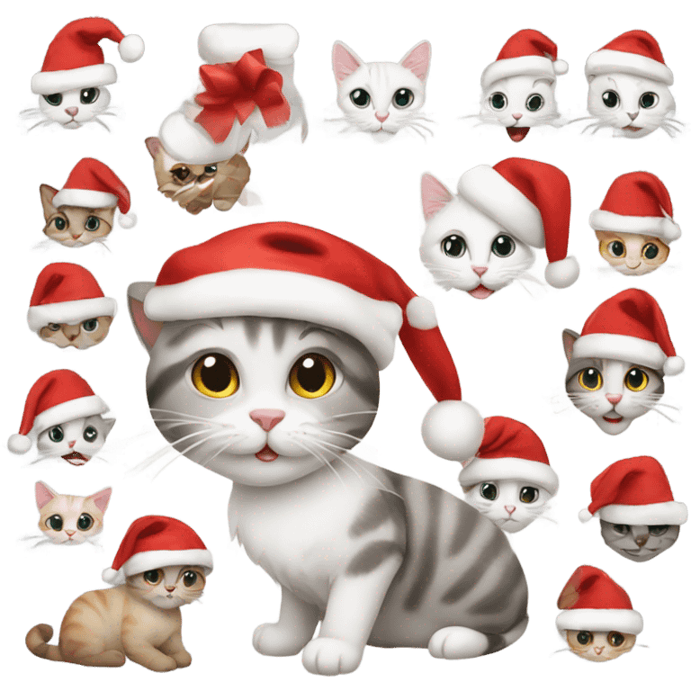 Christmas cats  emoji