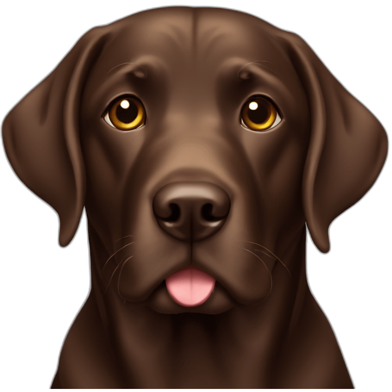 labrador chocolate emoji