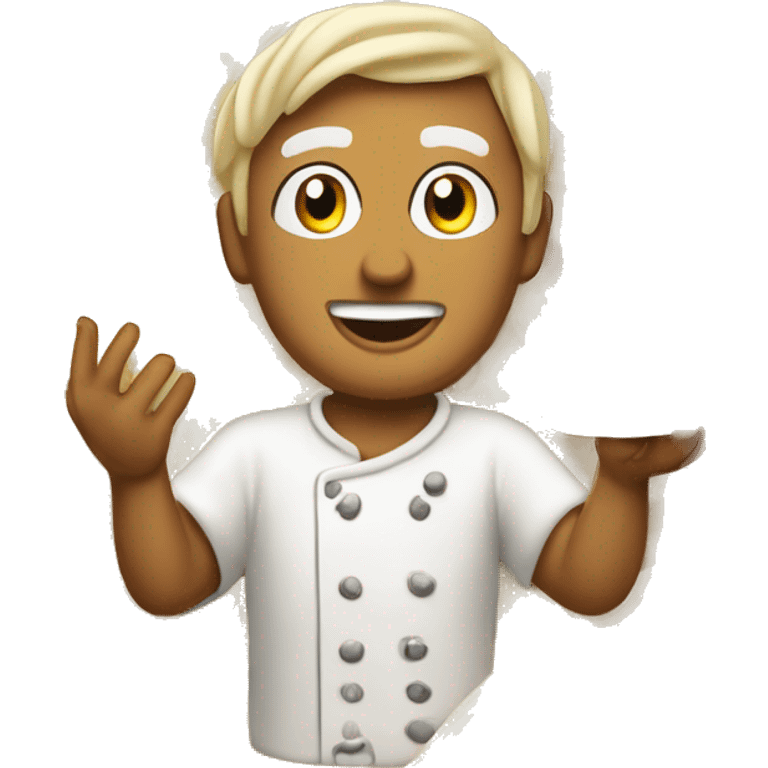 fettucinie alfredo with grilled chicken emoji