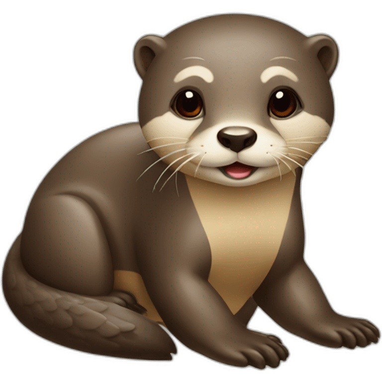 loutre sur tortu emoji