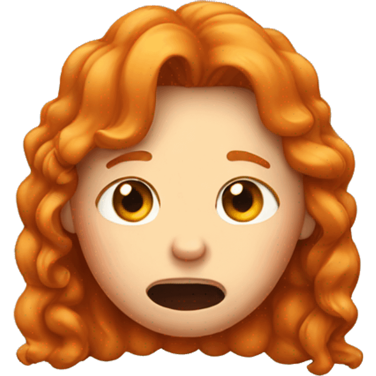 ginger which is crying emoji