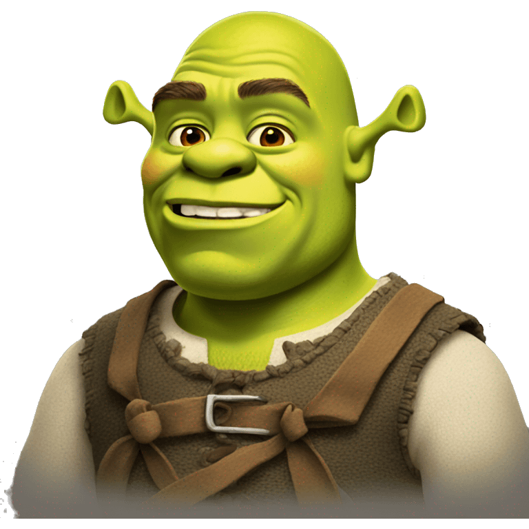 Shrek with a bow  emoji