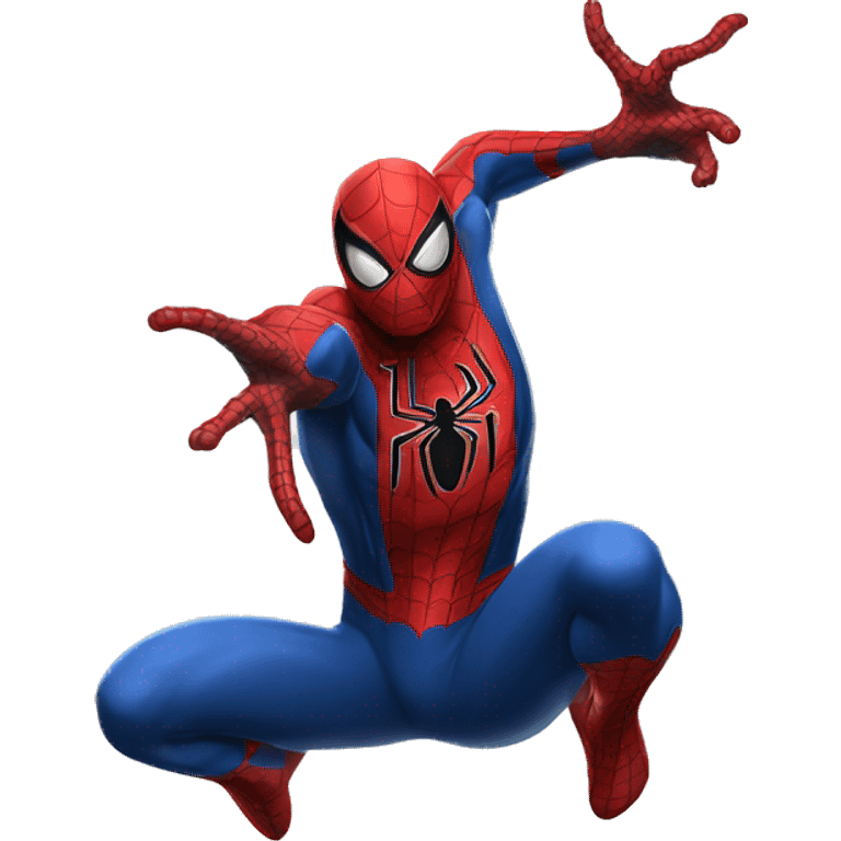 half spider man body separated from half venom body emoji