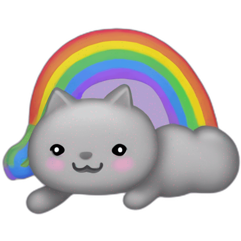 nyan-cat rainbow emoji