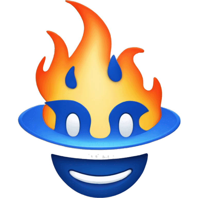 atlassian software logo with flames around it emoji