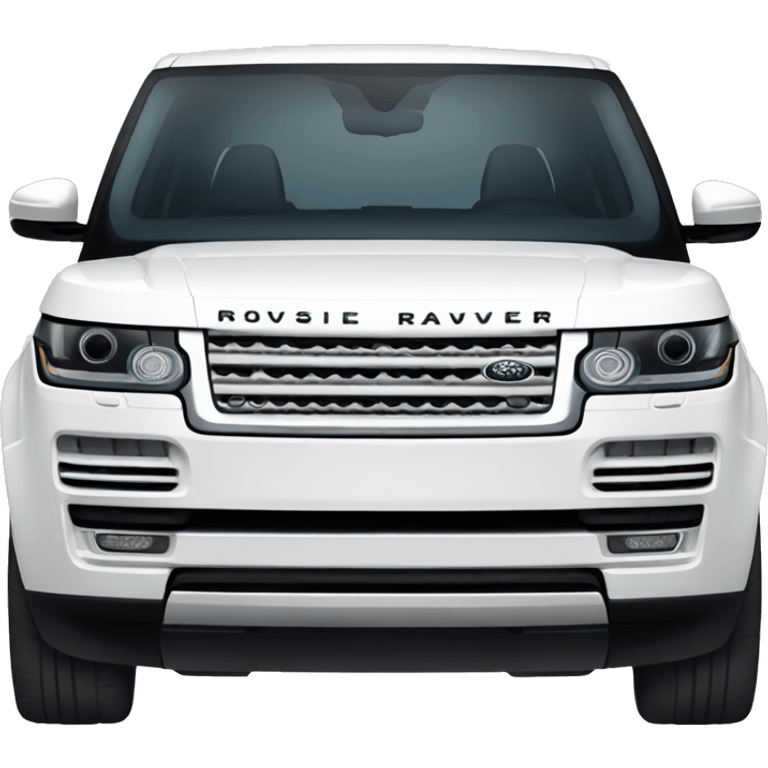 White Range Rover  emoji