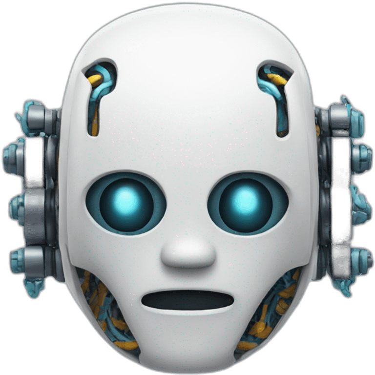 robot with brain emoji