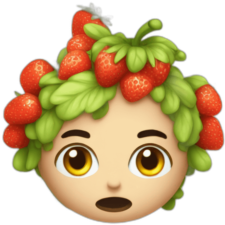 a berry who hates strawberries emoji