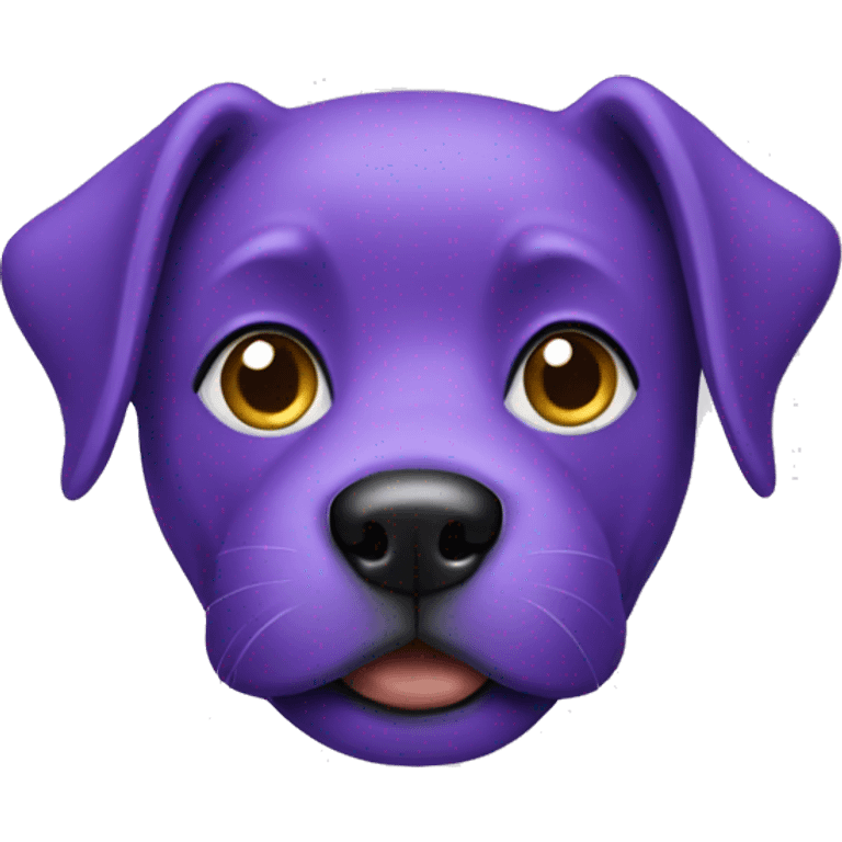 Purple dog emoji