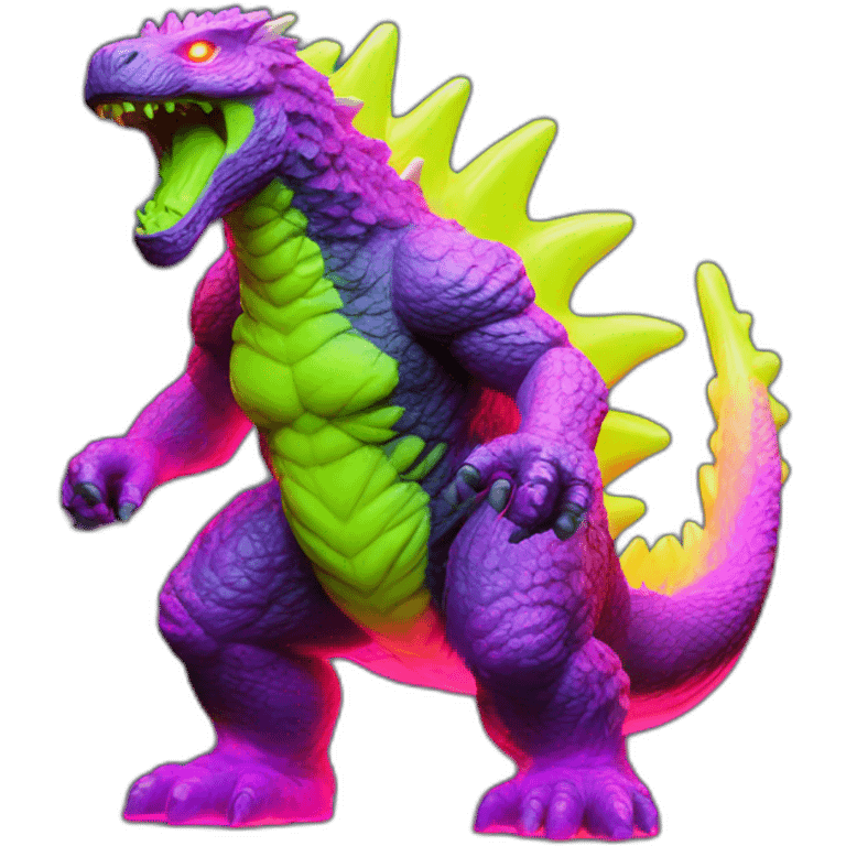 Godzilla fluo toy emoji