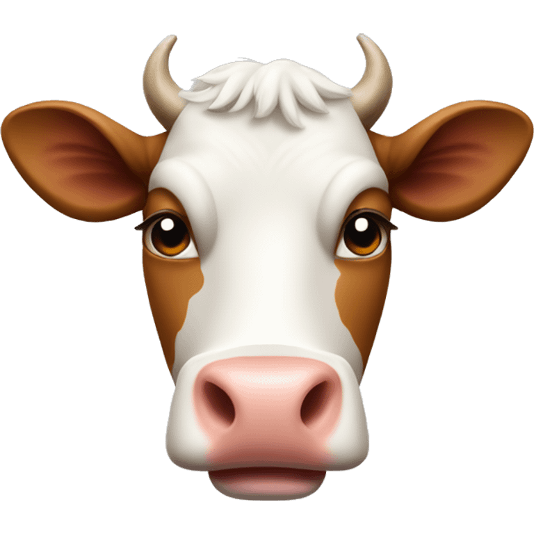 Cow wearing hofiert emoji