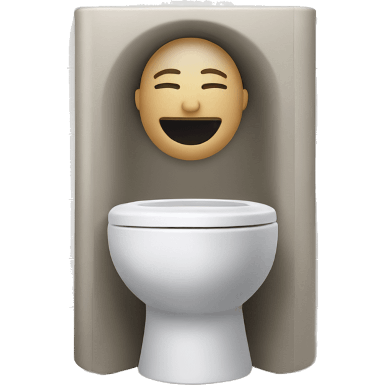 toilet with man’s head coming out emoji