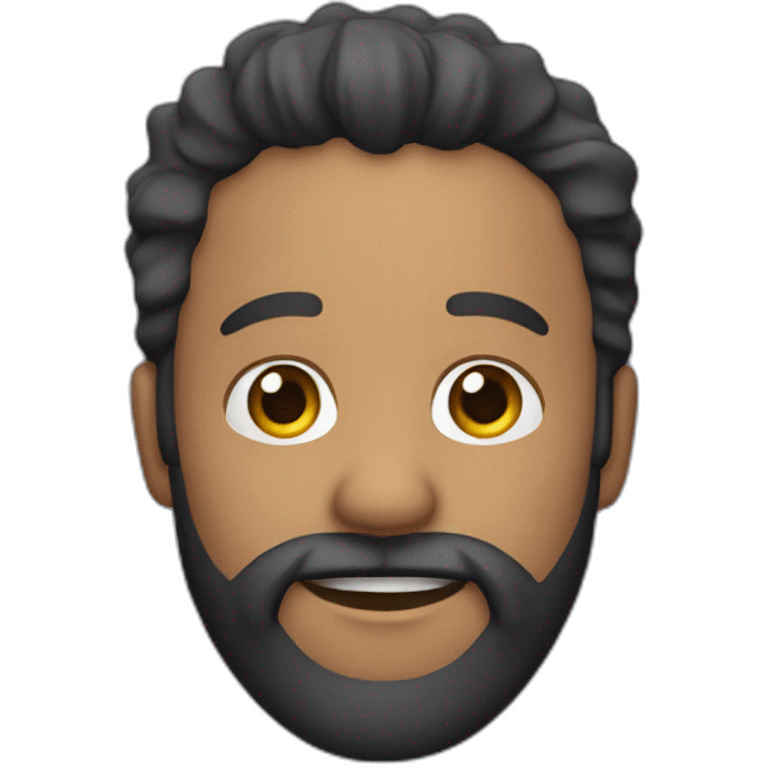 chanteur chauve avec une barbe emoji