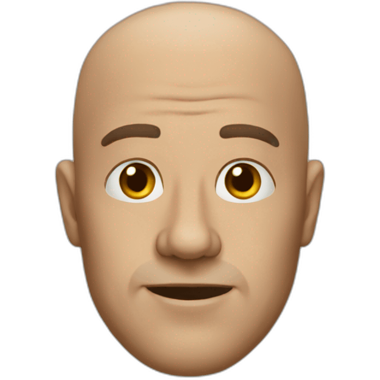 Bald man emoji