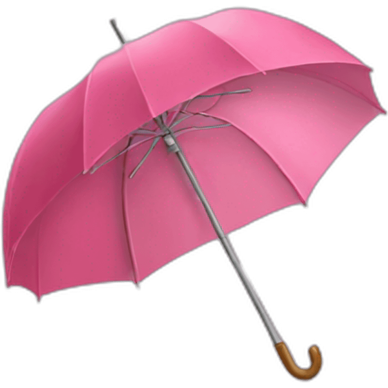 chat avec parapluie rose emoji