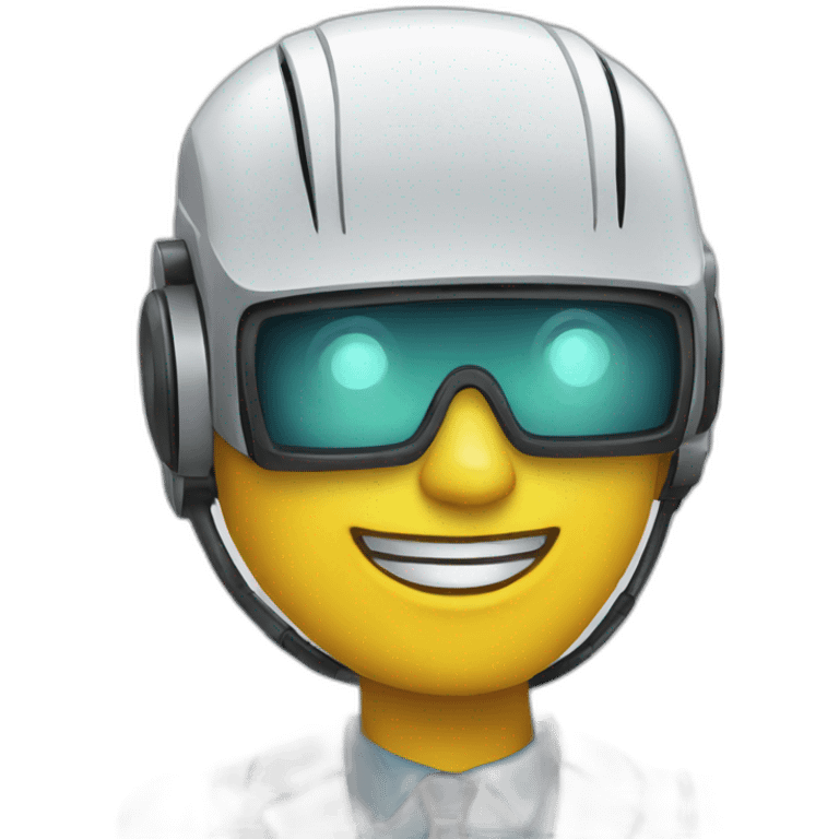 robot sales agent emoji