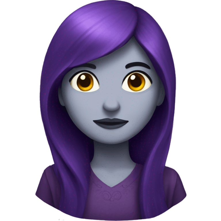 Una luna morada  emoji