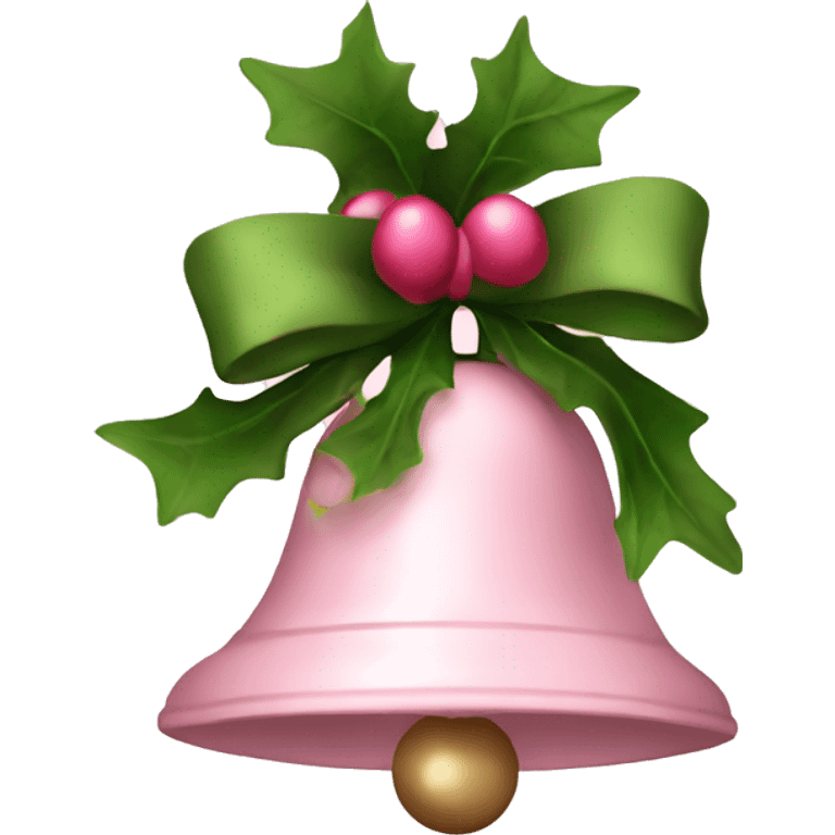 pale pink christmas bell emoji