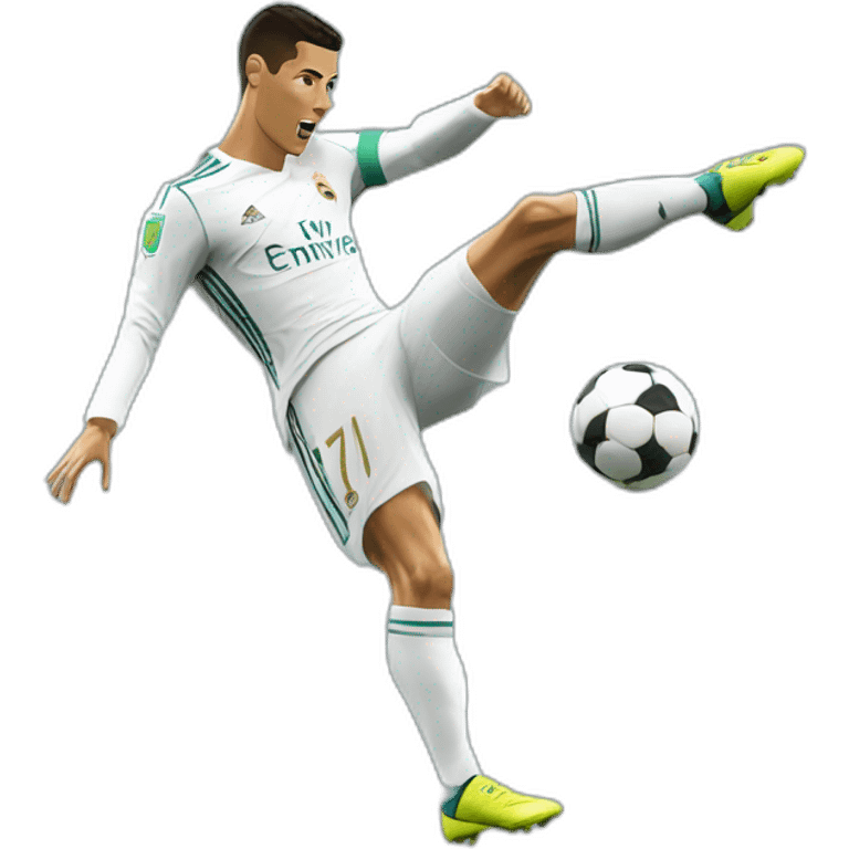 Cristiano Ronaldo overhead kick emoji