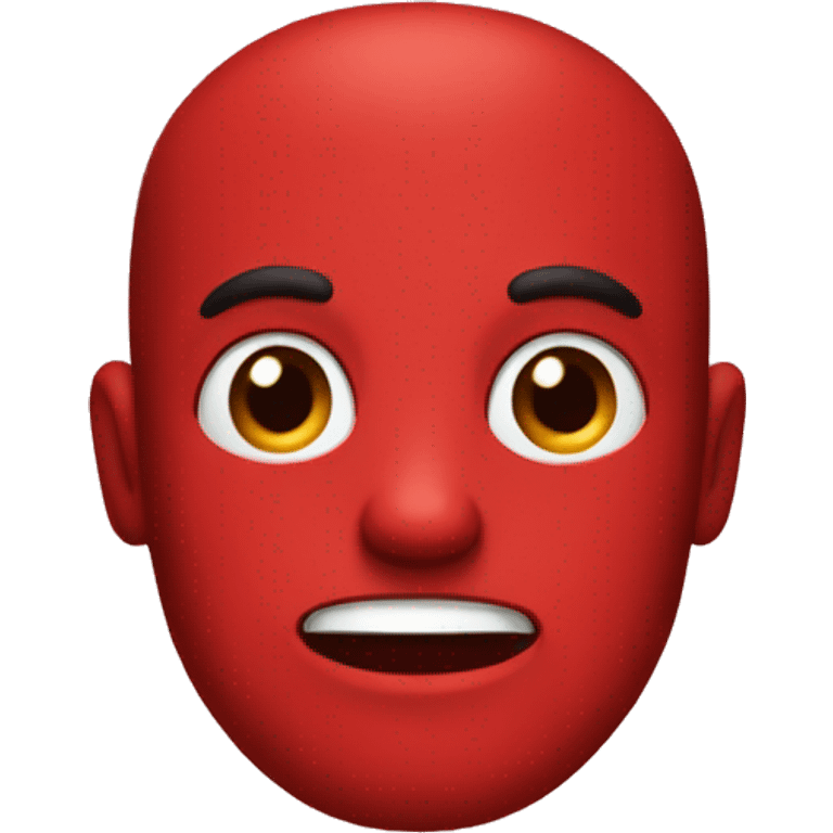 red dummb emoji