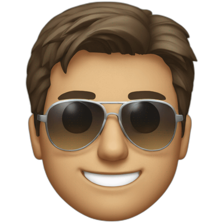 Tom cruise with sunglasses emoji