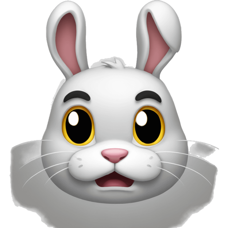 angry rabbit emoji