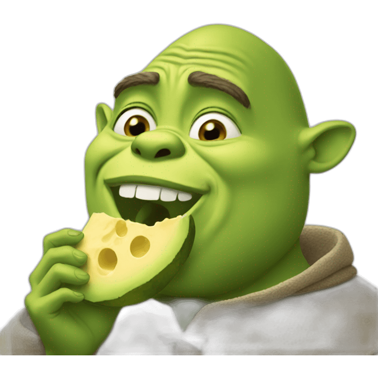 shreck eating emoji