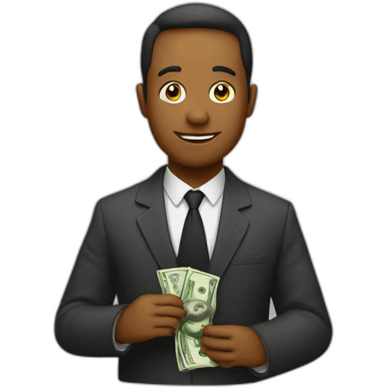 Money as a person emoji