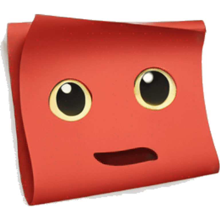 red paper emoji