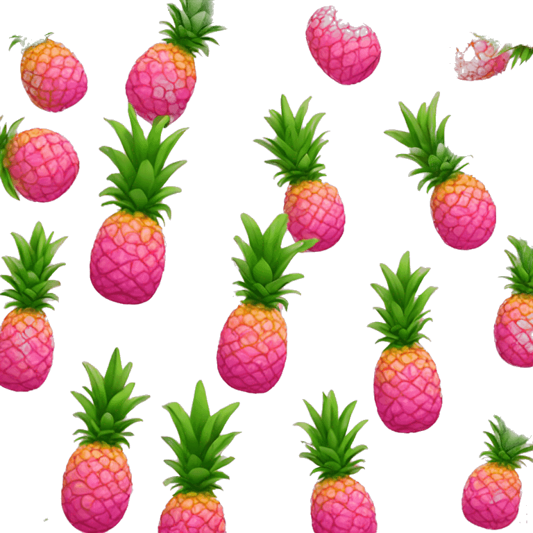 Pink pineapple  emoji