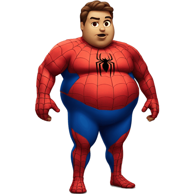 Fat fat fat spiderman emoji