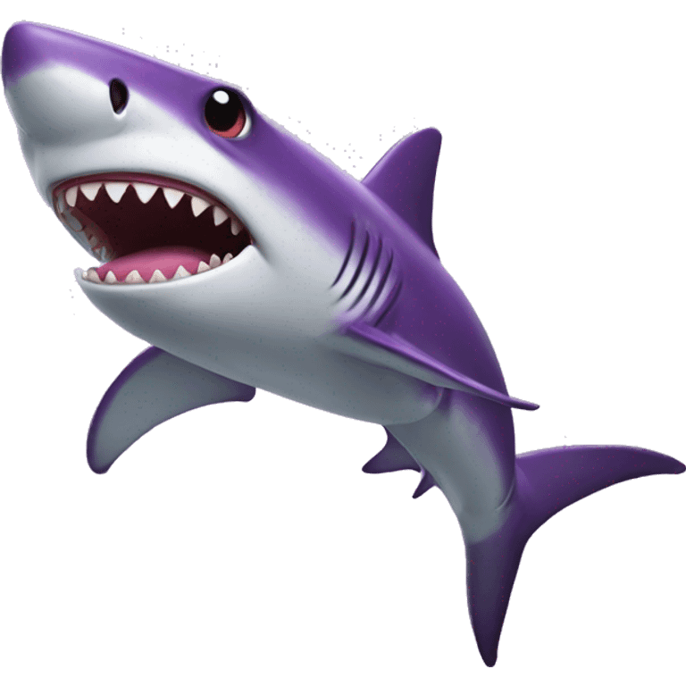 purple shark emoji