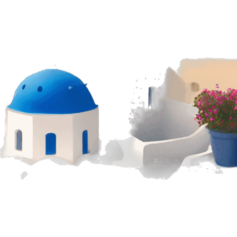 santorini aesthetic emoji