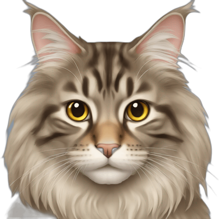 cat maine coon emoji