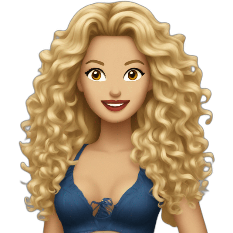 Paulina Rubio cantando emoji