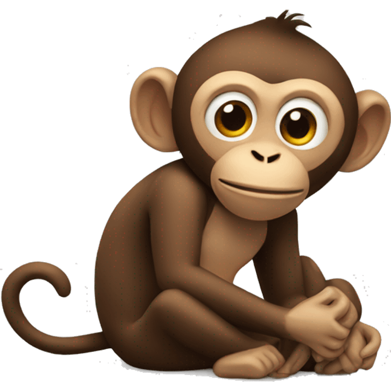 Monkey with banna emoji