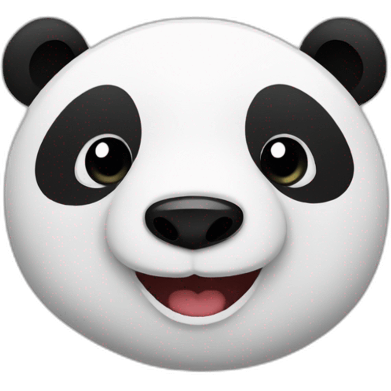 Sarcastic panda smile  emoji