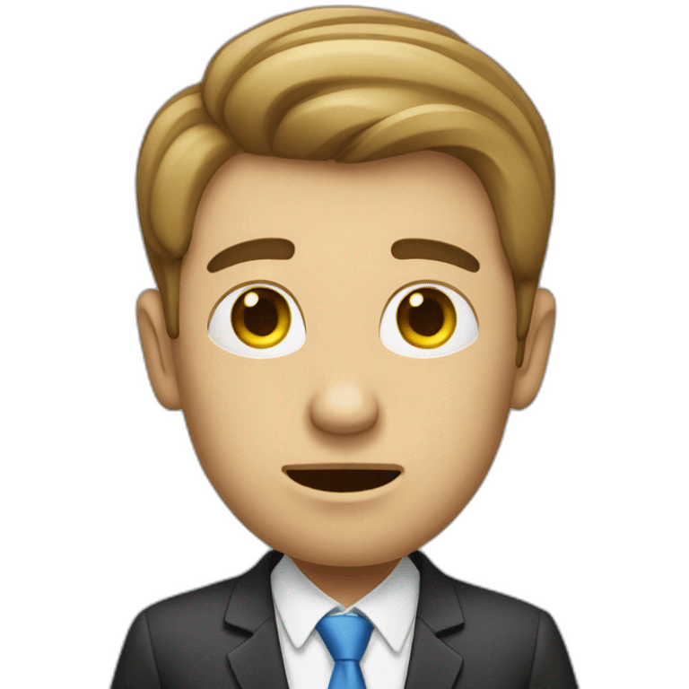 Business guy losing money emoji