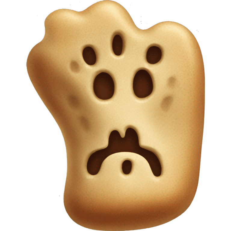 A brown bone treat emoji