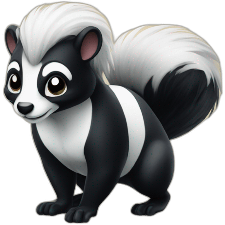 Confident skunk emoji