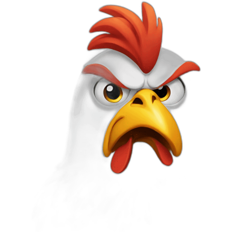 Angry chicken emoji