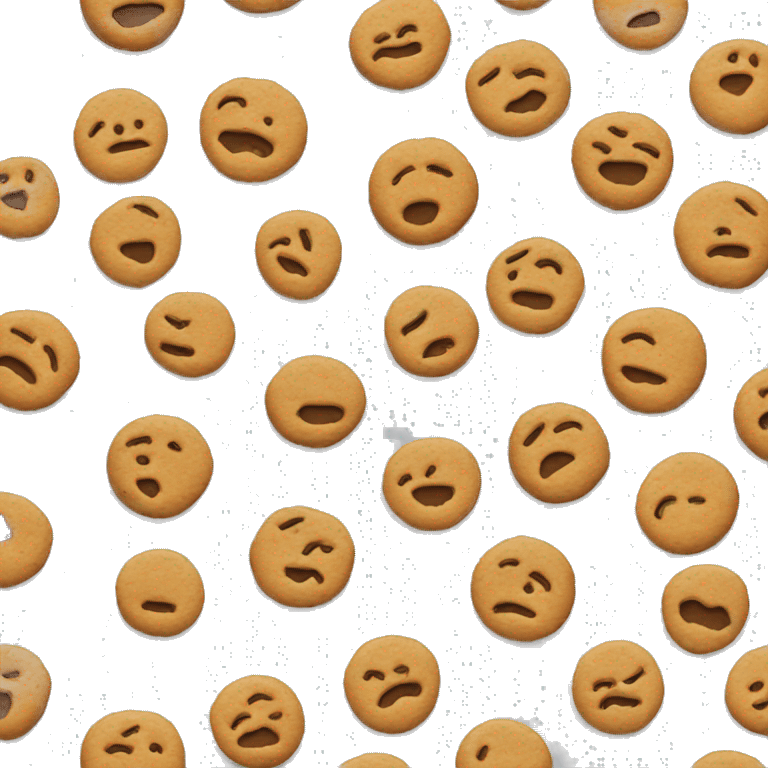 A baking tray of cookies emoji