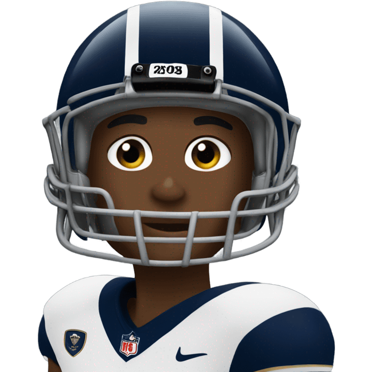 Navy football player emoji