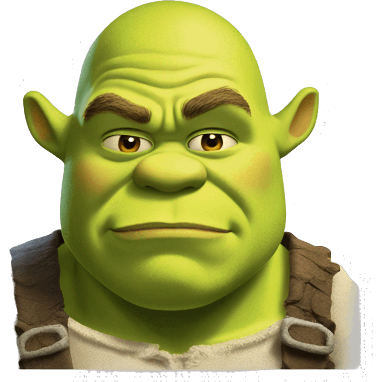 Shrek with lots of steam blowing out of his ogre ears emoji