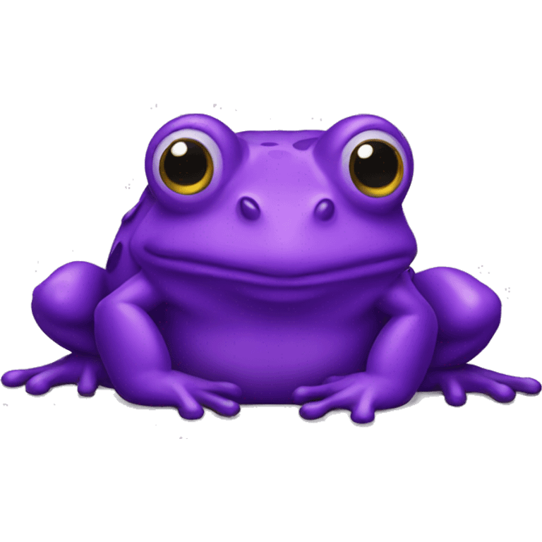 Purple frog emoji