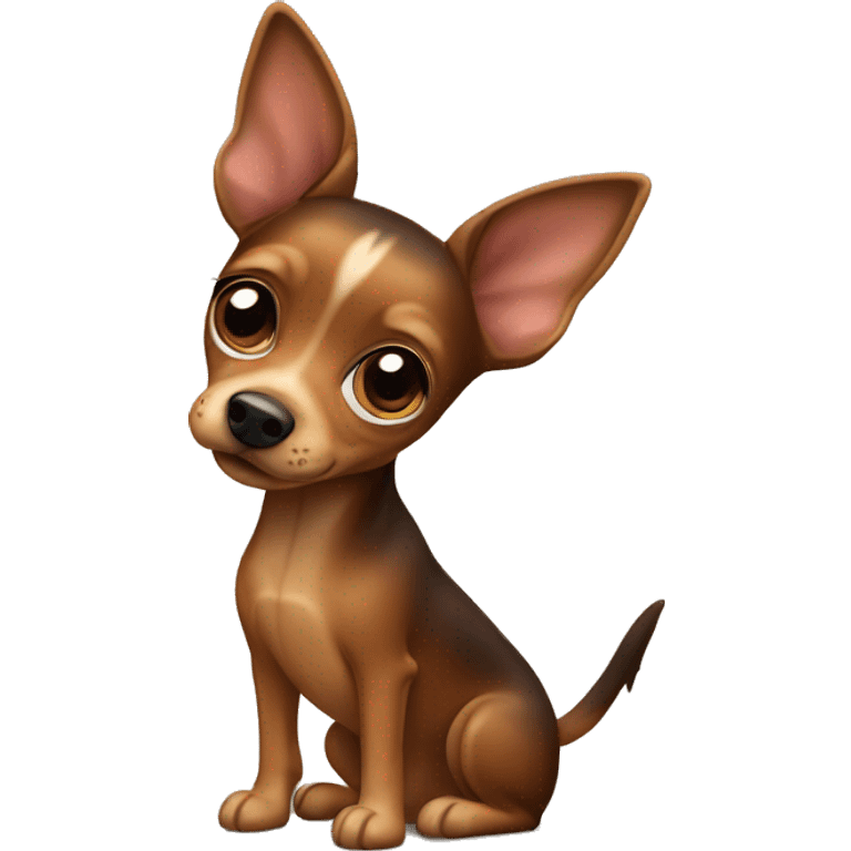 The brown toy Terrier dog emoji