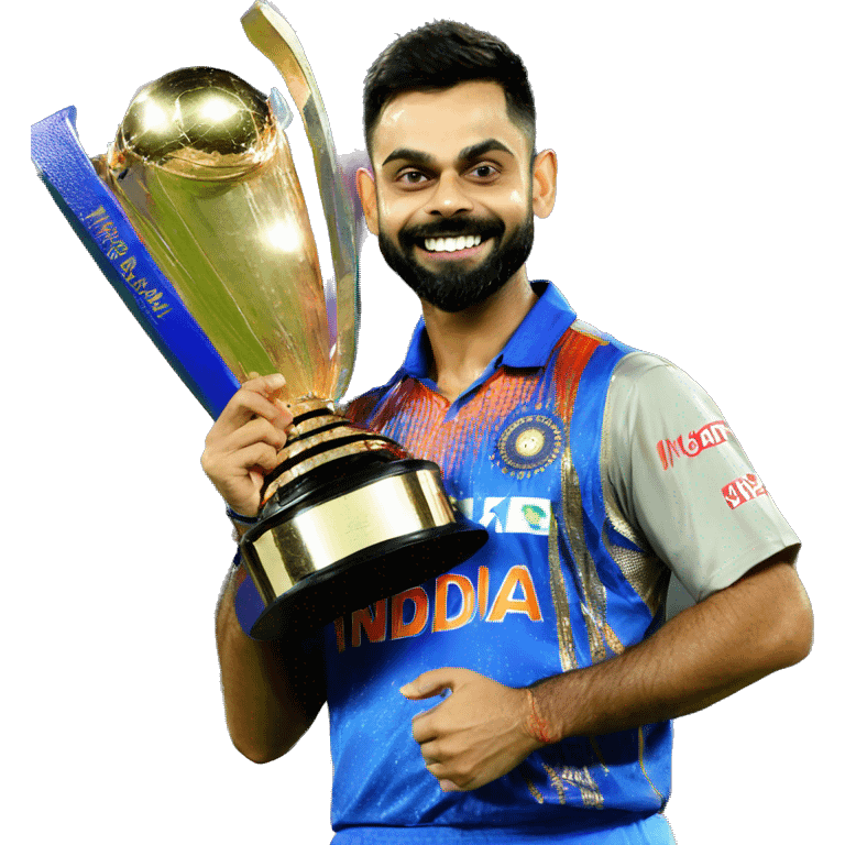 virat kohli with ipl trophy emoji