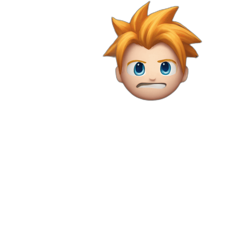 Ginger cloud strife with evil eye emoji